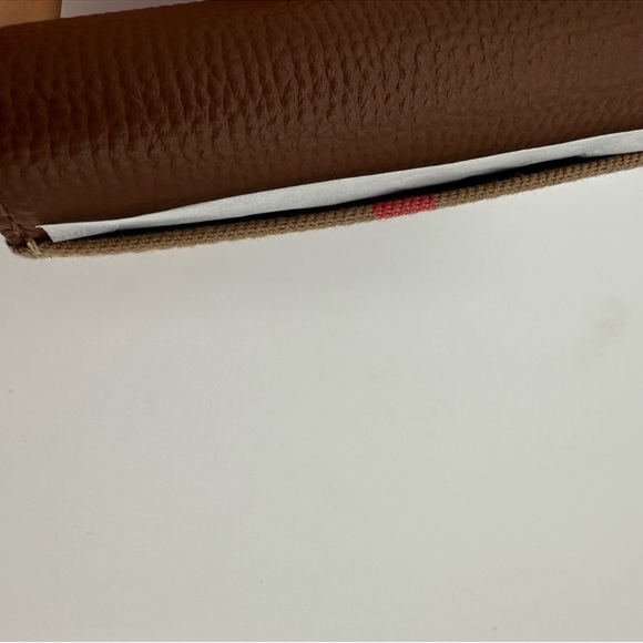 NEW Burberry Tri-Fold Lila Wallet Grainy Calfskin Vintage Check - Picture 4 of 9